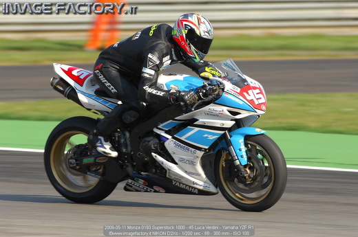 2008-05-11 Monza 0193 Superstock 1000 - 45 Luca Verdini - Yamaha YZF R1